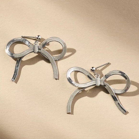 Anthropologie Bow Earrings - Picture 1 of 3